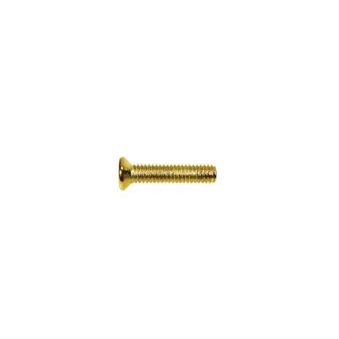 Pickup bolt, gold, 2,6x12mm, 12pcs, flat countersunk