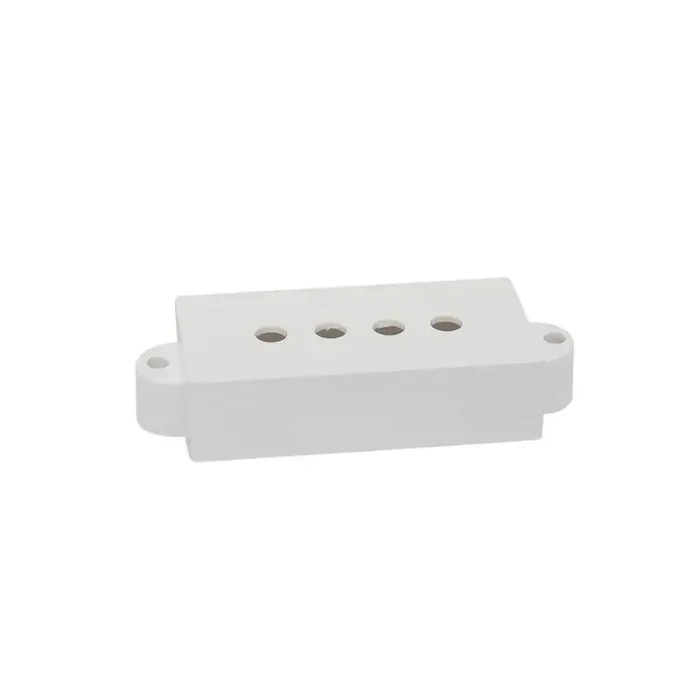 Pickup cover, P-Bass model split coil, white, 2 pcs