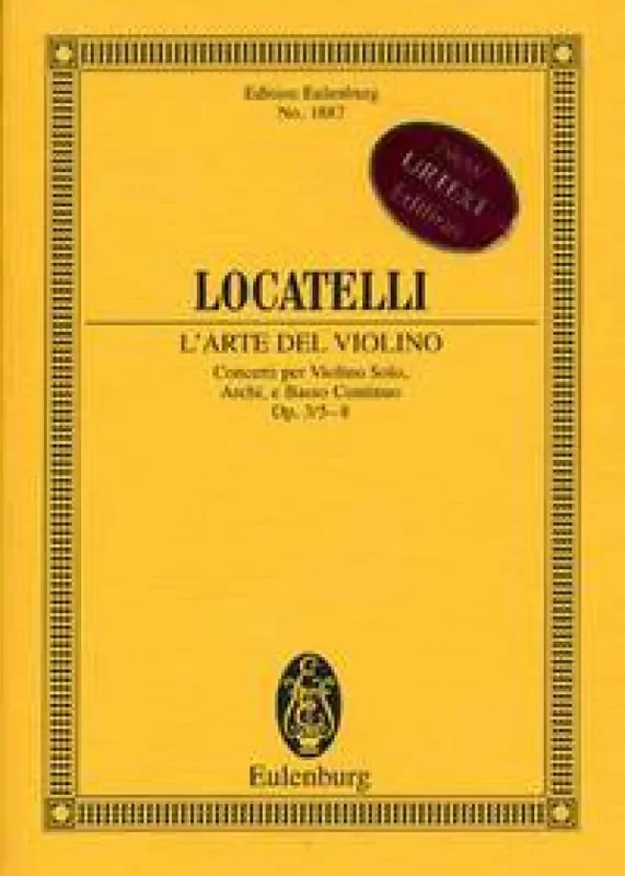 Pietro Locatelli L‘Arte del Violino op. 3 Vol. 2 Orchester mit Solo