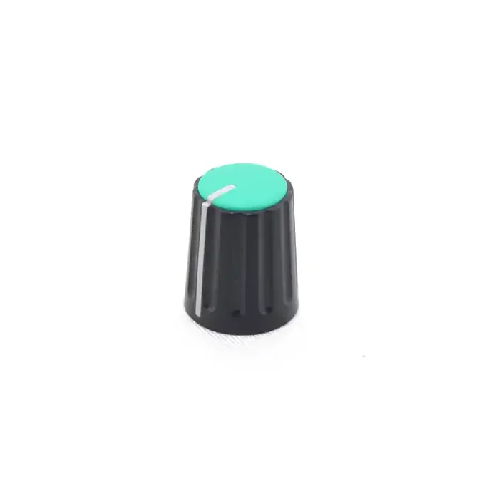 Plastic Knob Standard Black-Green