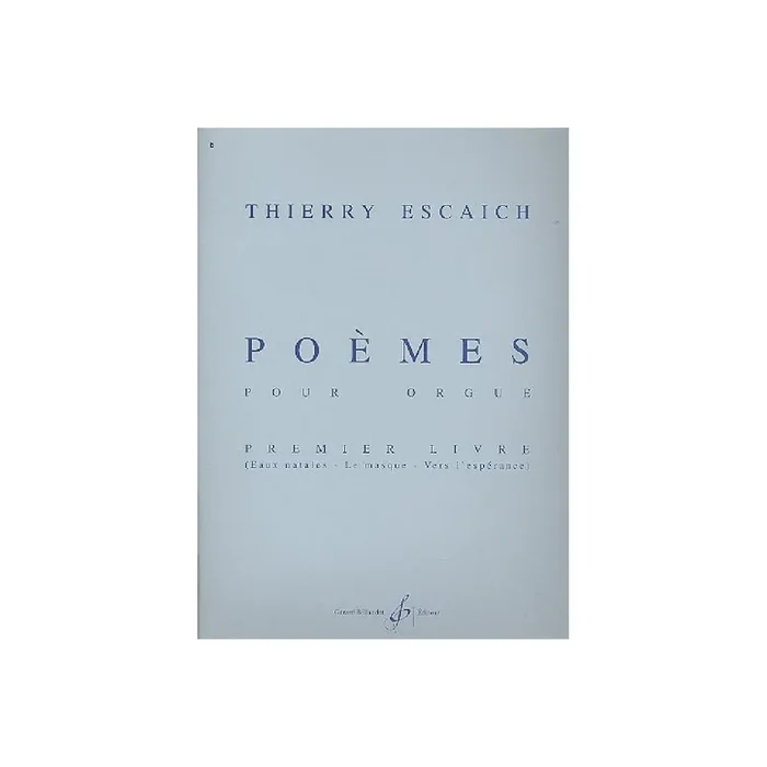 Poemes vol.1 pour orgue