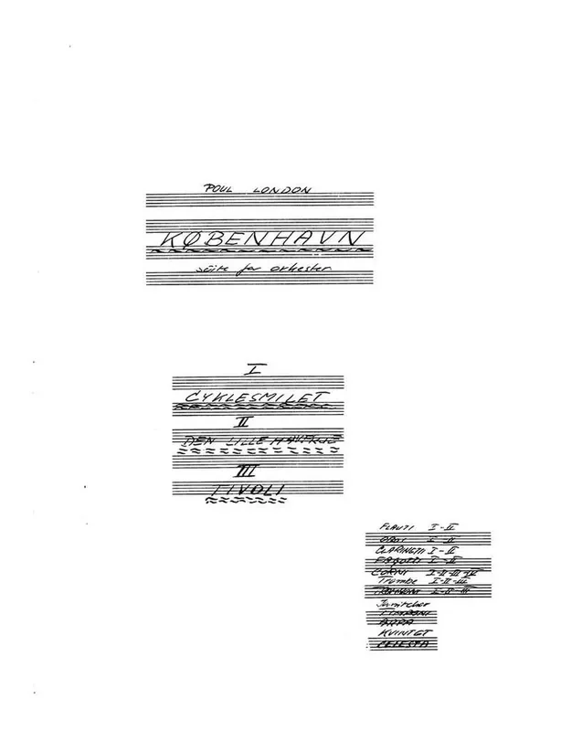 Poul London København – Suite For Orkester Orchester