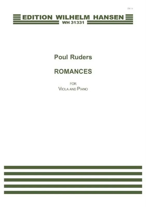 Poul Ruders Romances Viola mit Begleitung
