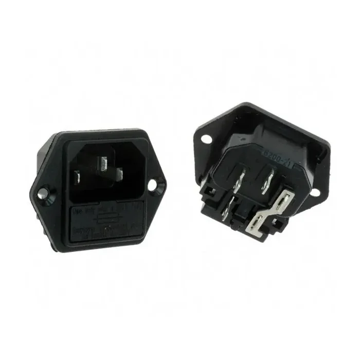 Power Jack w/ fuseholder, Panel-Mount