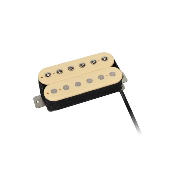 Power Rock humbucker, Alnico 5 bar, 4 conductors, waxed formvar wire, 9.6K neck, ivory
