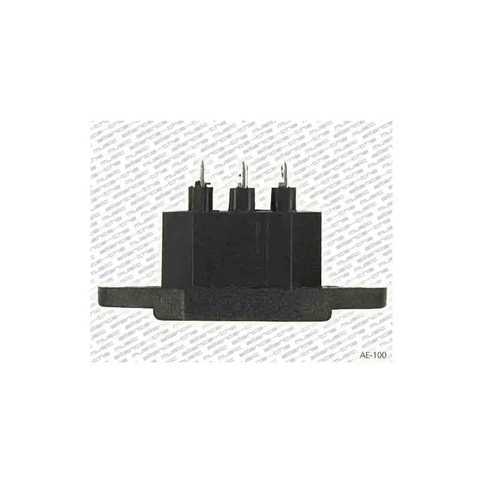 Power supply chassispart, male, 10 Ampere, 250 Volt europlug, 2p + t