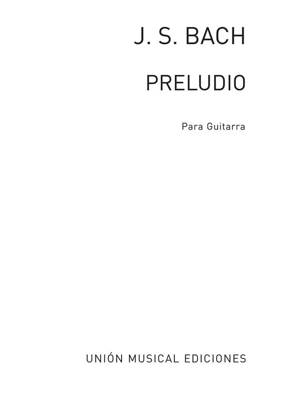 Preludio De La Suite Iv Para Vlc Gitarre Solo