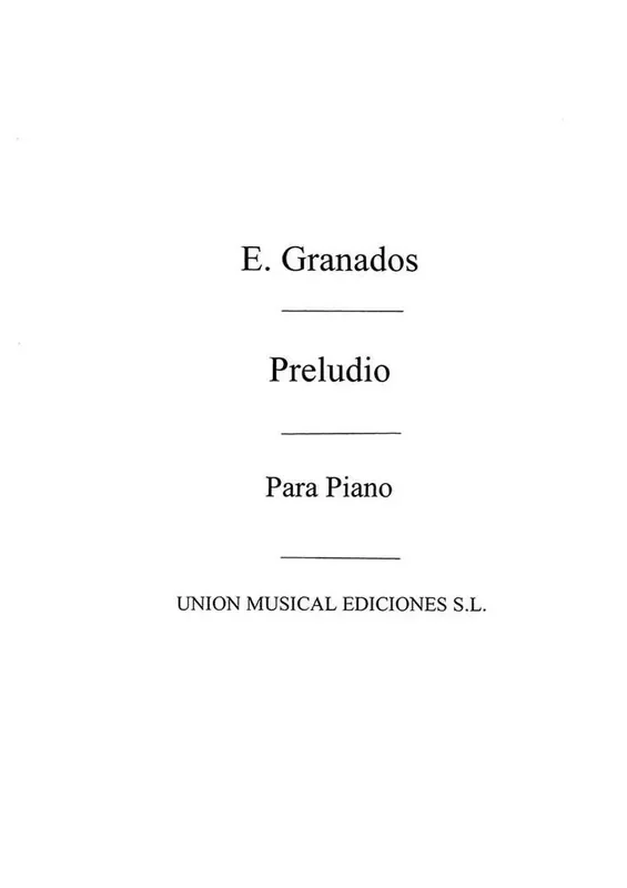 Preludio De Seis Piezas Sobre Cantos Klavier Solo