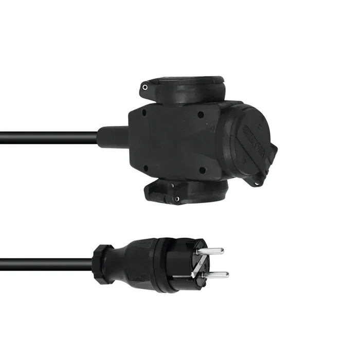 Psso Verlängerung 3×1,5 10m 3-fach sw