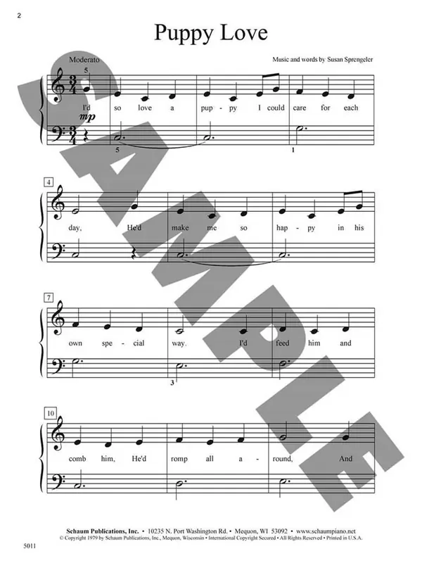 Puppy Love Klavier Solo