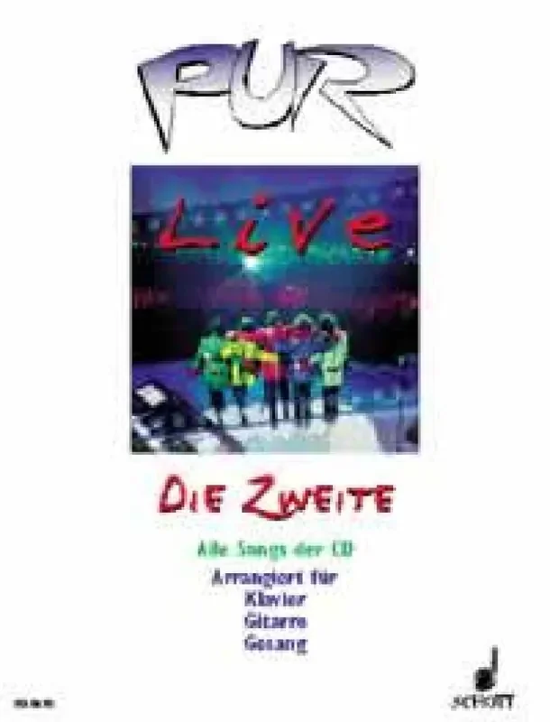 Pur Live ( Die Zweite ) (Arr. Joe Crawford) Klavier, Gesang, Gitarre (Songbooks)