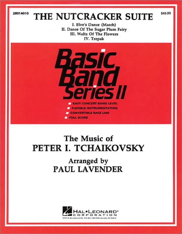 Pyotr Ilyich Tchaikovsky Nutcracker Suite (Arr. Paul Lavender) Blasorchester