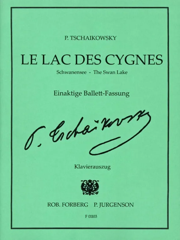 Pyotr Ilyich Tchaikovsky Schwanensee (One act version), op.20 Klavier Solo