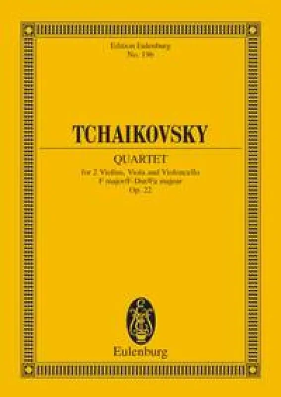 Pyotr Ilyich Tchaikovsky String Quartet No.2 In F Op.22 Streichquartett