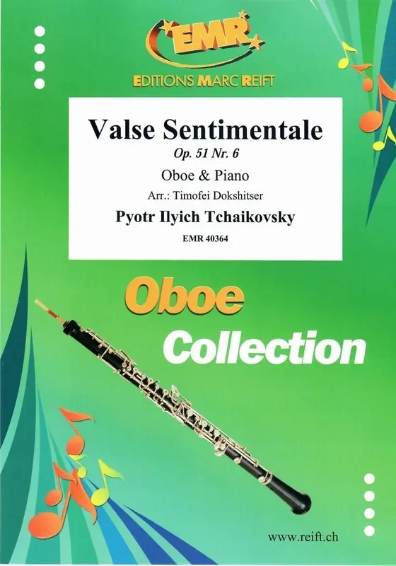 Pyotr Ilyich Tchaikovsky Valse Sentimentale Oboe mit Begleitung