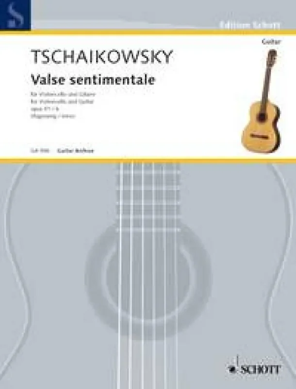 Pyotr Ilyich Tchaikovsky Valse sentimentale op. 51/6 (Arr. Marek Jerie) Gitarre mit Begleitung
