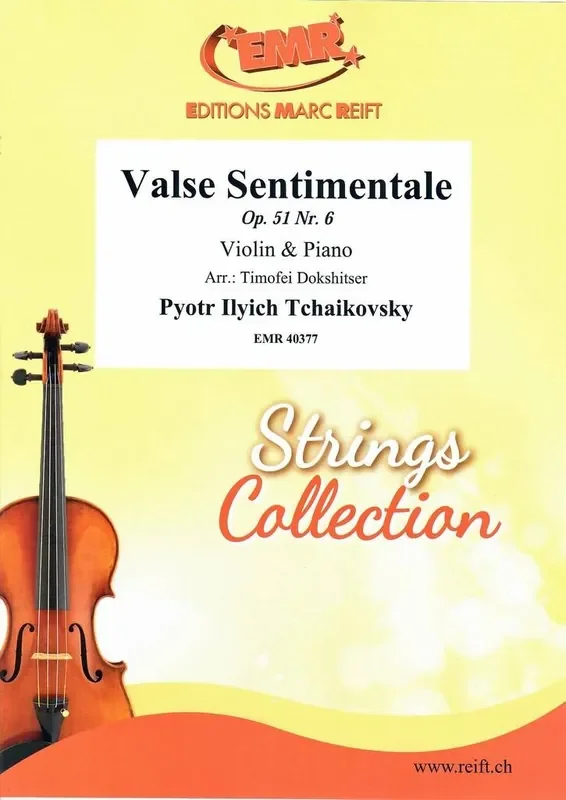 Pyotr Ilyich Tchaikovsky Valse Sentimentale Violine mit Begleitung