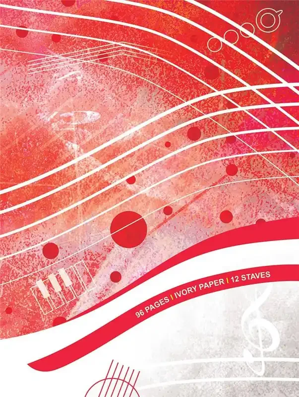 Quaderno di musica – 12 righi, 96 pp. carta avorio