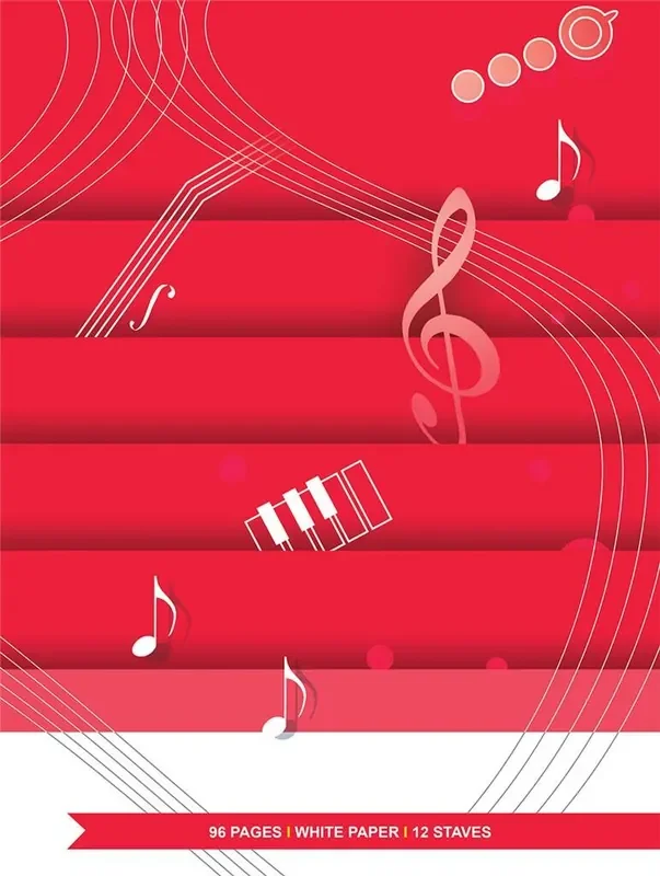 Quaderno di musica – 12 righi, 96 pp. carta bianca