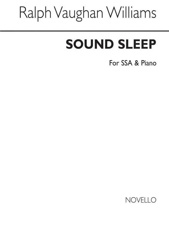 Ralph Vaughan Williams Sound Sleep Frauenchor mit Begleitung