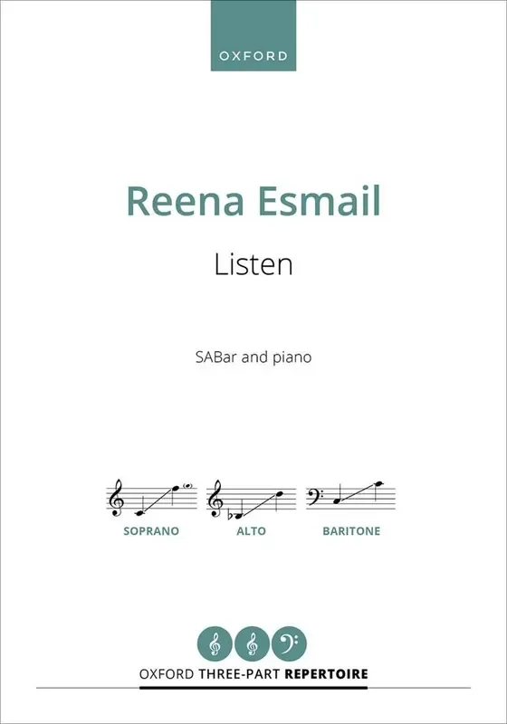 Reena Esmail Listen Gemischter Chor mit Klavier/Orgel