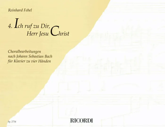 Reinhard Febel Ich ruf zu Dir, Herr Jesu Christ BWV639 Klavier Solo