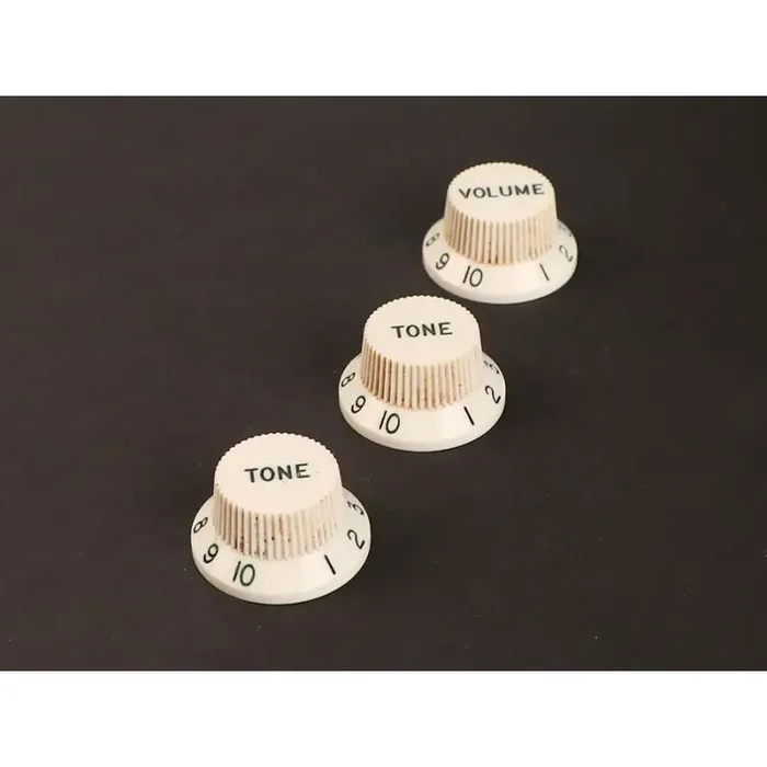 Relic Series bell knob Strat set VTT, parchment relic