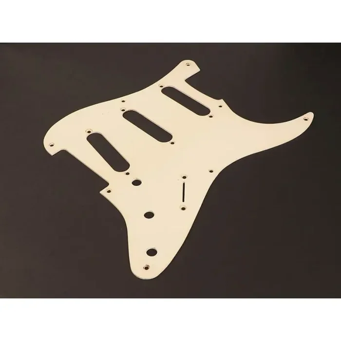 Relic Series pickguard Strat SSS, 1 ply vintage white relic