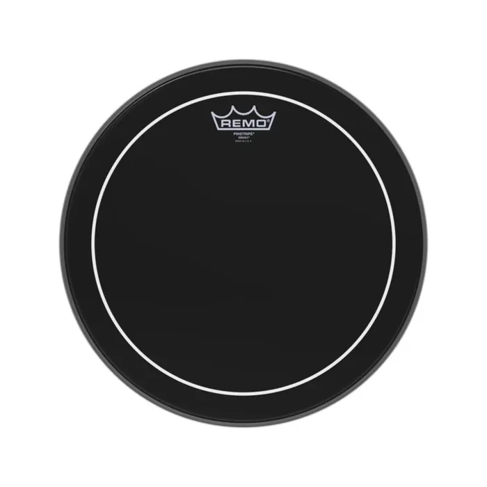 Remo 16″ Pinstripe Ebony