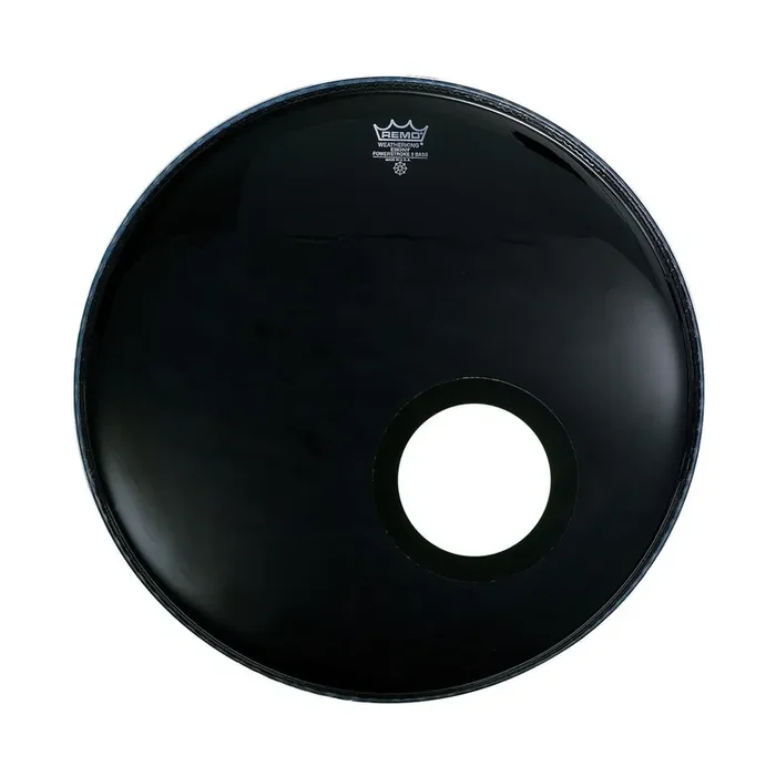 Remo 18″ Powerstroke 3 Ebony air hole