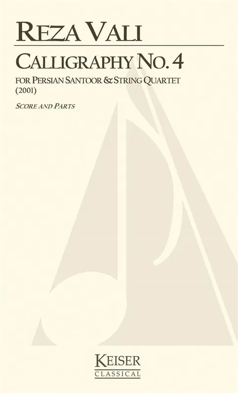 Reza Vali Calligraphy No. 4 Klavierquintett