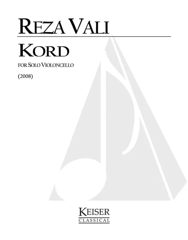 Reza Vali Kord for Solo Cello Calligraphy No. 9 Cello Solo