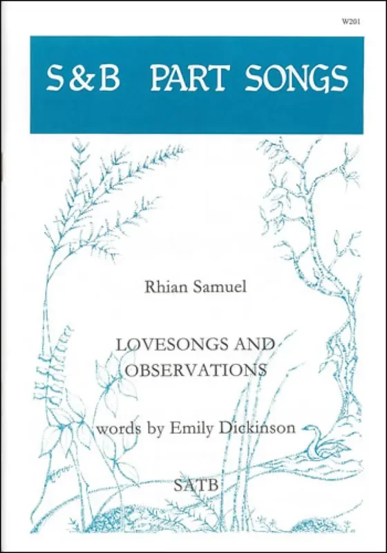 Rhian Samuel Lovesongs and Observations Gemischter Chor mit Begleitung