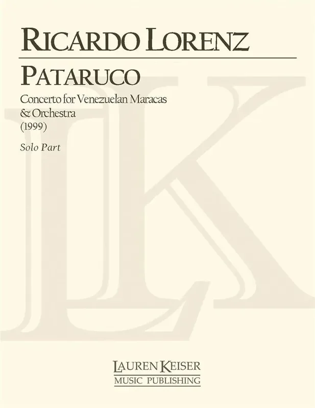 Ricardo Lorenz Pataruco Orchester mit Solo