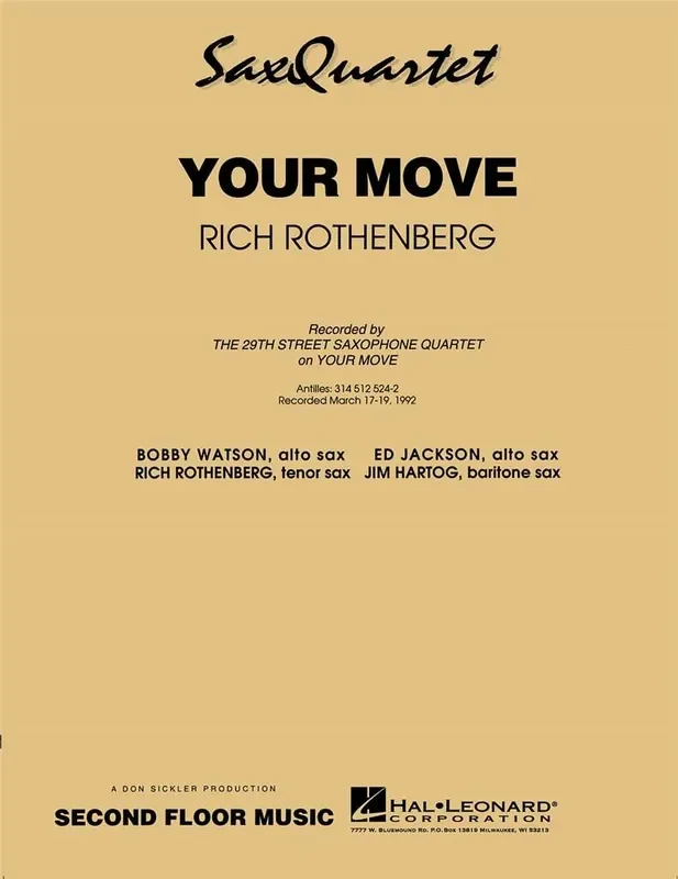 Rich Rothenberg Your Move Saxophon Ensemble