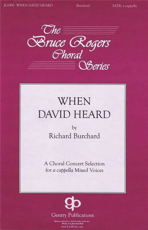Richard Burchard When David Heard Gemischter Chor mit Begleitung