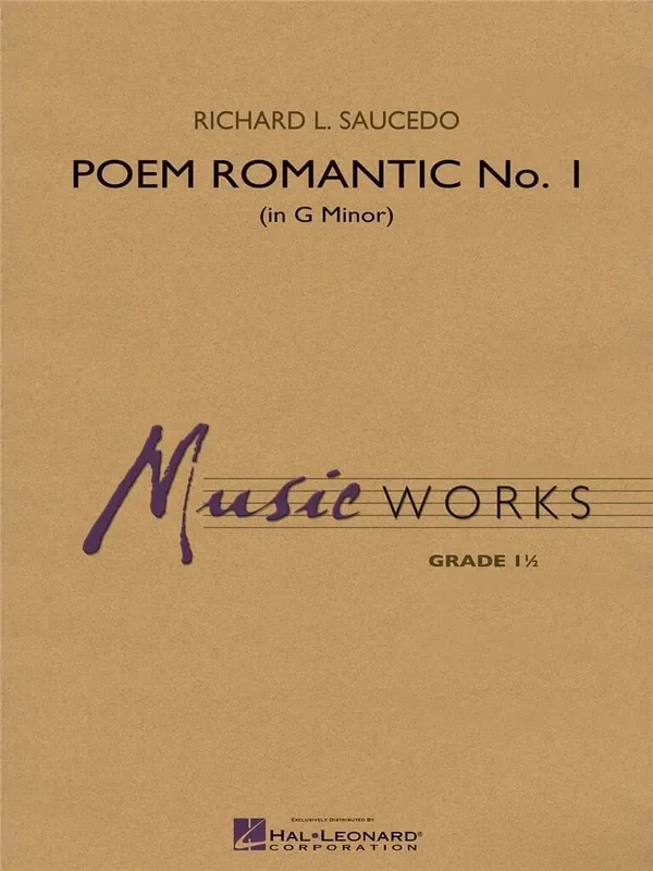 Richard L. Saucedo Poem Romantic No. 1 (in G Minor) Blasorchester