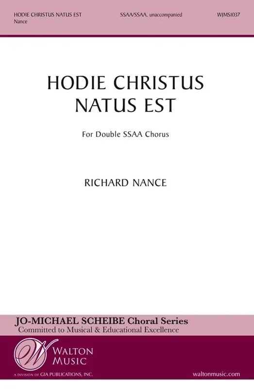 Richard Nance Hodie Christus natus est Frauenchor A cappella