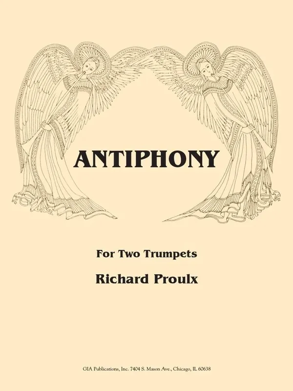 Richard Proulx Antiphony for Two Trumpets Trompete Duett