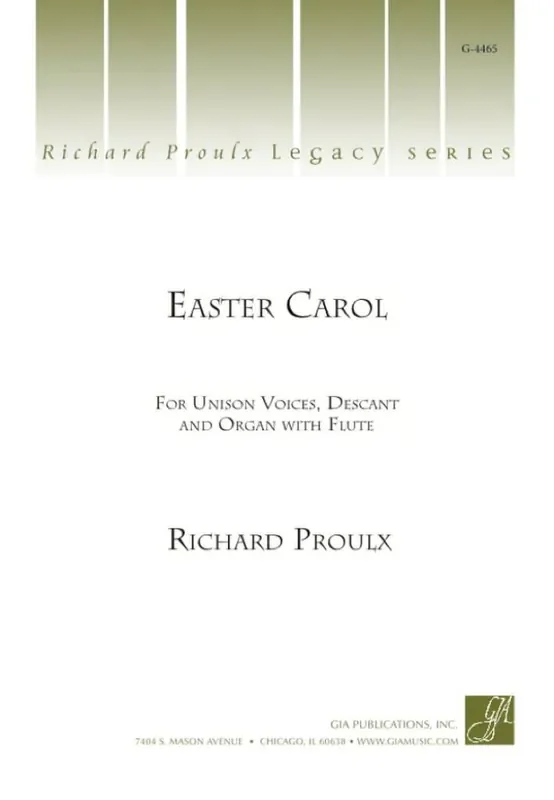 Richard Proulx Easter Carol Gemischter Chor mit Begleitung