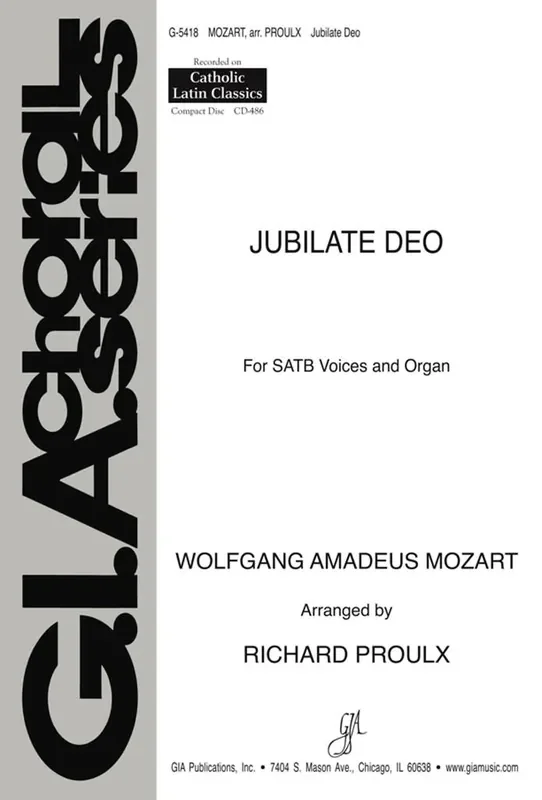 Richard Proulx Jubilate Deo (Arr. Richard Proulx) Gemischter Chor mit Klavier/Orgel