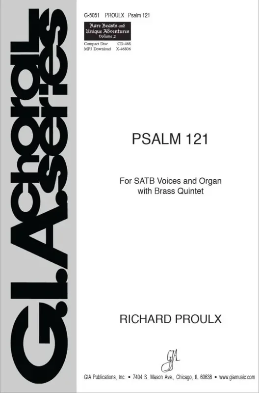 Richard Proulx Psalm 121 Gemischter Chor mit Klavier/Orgel