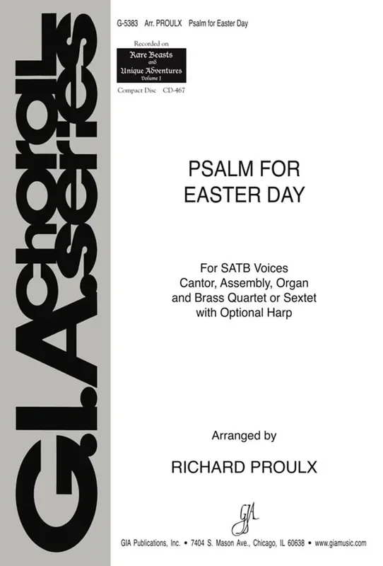 Richard Proulx Psalm for Easter Day – Harp Gemischter Chor mit Begleitung