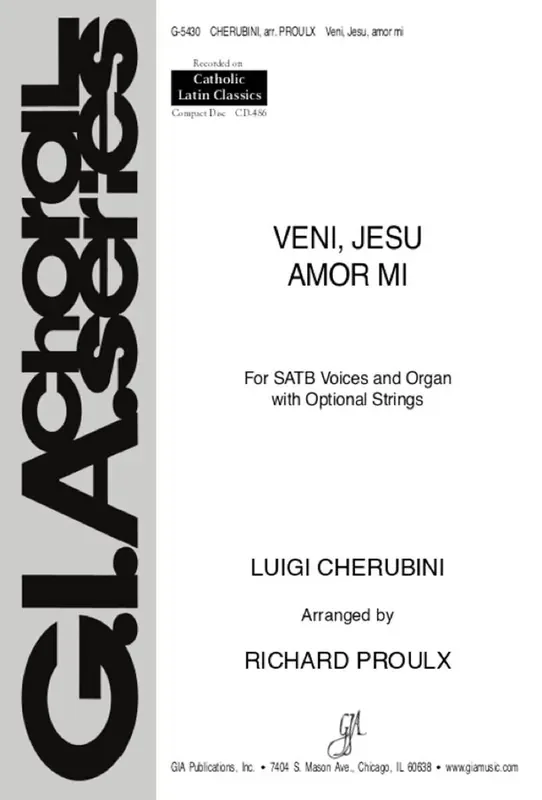 Richard Proulx Veni, Jesu, Amor Mi Gemischter Chor mit Begleitung