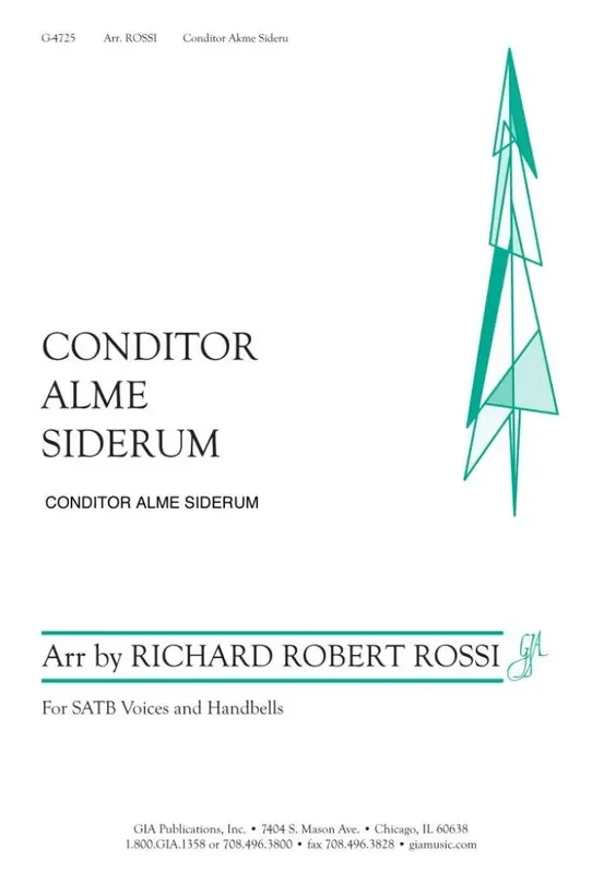 Richard Robert Rossi Conditor Alme Siderum Gemischter Chor mit Begleitung