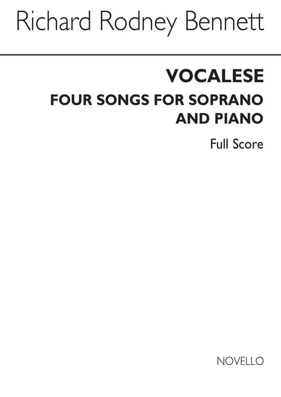 Richard Rodney Bennett Vocalese Gesang mit Klavier