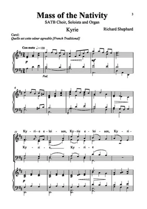 Richard Shephard Mass of the Nativity Gemischter Chor mit Begleitung