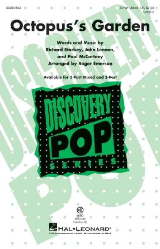 Richard Starkey Octopus‘s Garden (Arr. Roger Emerson) Gemischter Chor mit Begleitung