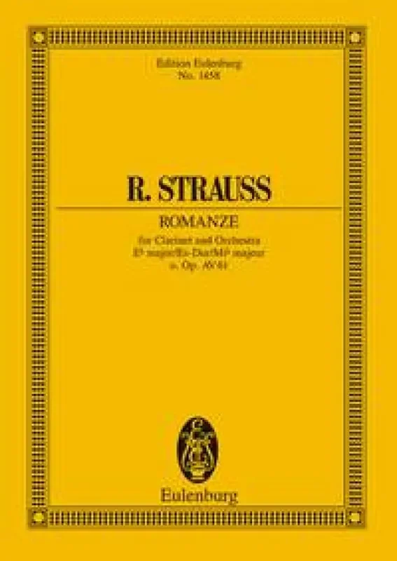 Richard Strauss Romanze Eb major o. Op. AV. 61 Orchester mit Solo