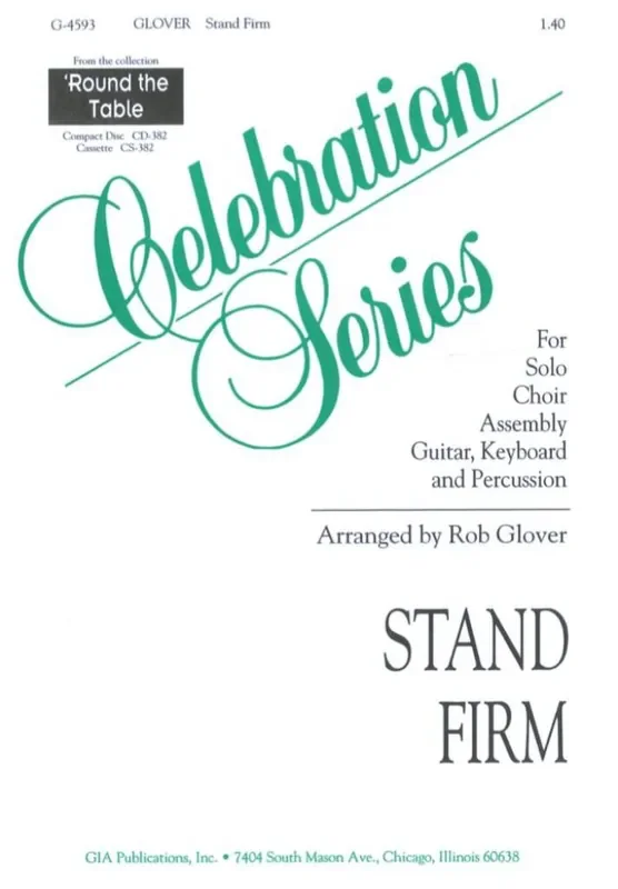 Rob Glover Stand Firm Gemischter Chor mit Klavier/Orgel